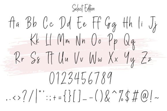 Select Edition Font PNG with transparent background - Preview 2