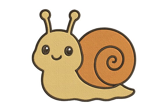Snail Embroidery Design
