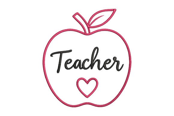 Teacher Embroidery Design