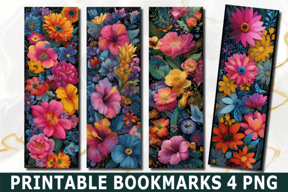 Tropical Hibiscus Blooms PNG Bookmark