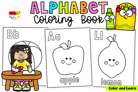 Alphabet Coloring Book for Kindergarten
