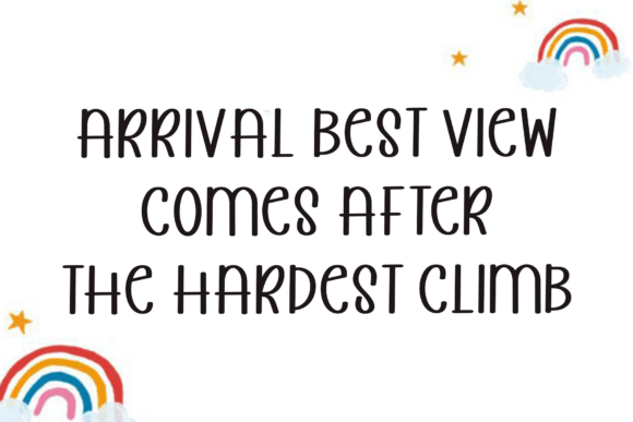 Arrival Heavenlight Font - Preview 1