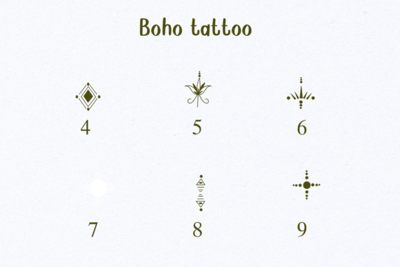 Boho Tattoo Font - Preview 3