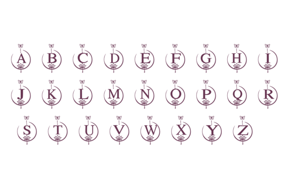 Butterfly and Lotus Font - Preview 2
