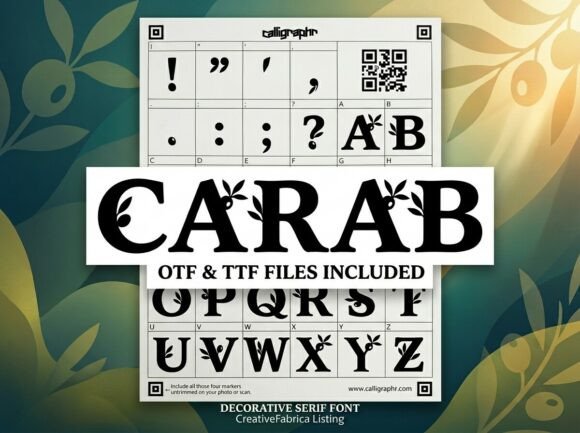 Carab Font - Preview 2