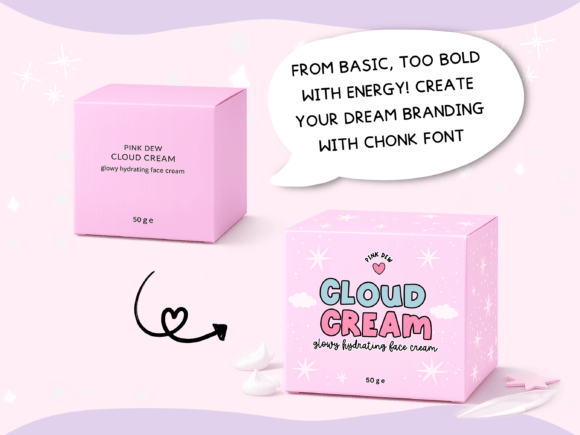 Chonk Font PNG with transparent background - Preview 3