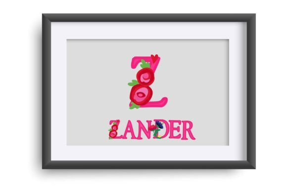 Cinco De Mayo Floral Font PNG with transparent background - Preview 3