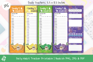 Daily Habit Tracker Printable Bookish