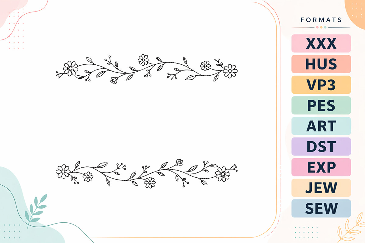 Floral Divider Flowers
