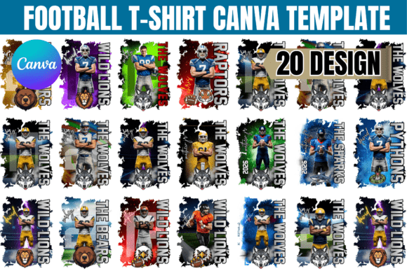 Football T-Shirt Canva Template