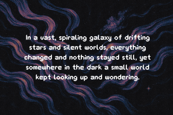 Galactic Grid Font - Preview 5