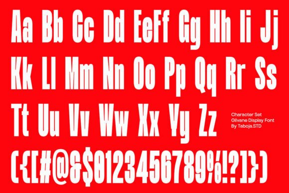 Gilvane Font PNG with transparent background - Preview 1