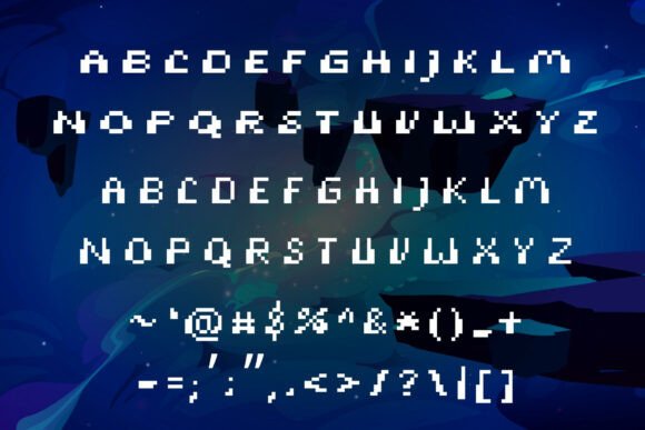 Glyph Galaxy Font - Preview 2