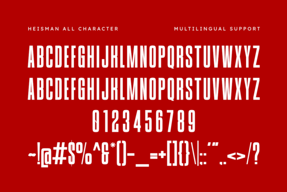 Heisman Font - Preview 1