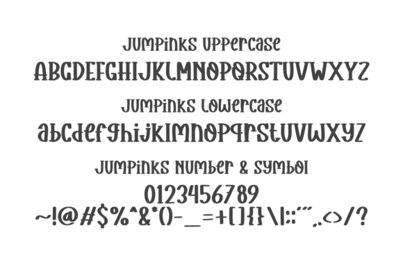 Jumpinks Font PNG with transparent background - Preview 1