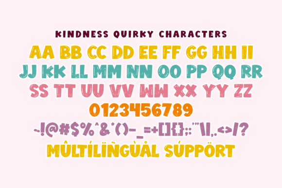 Kindness Quirky Texture Font - Preview 1