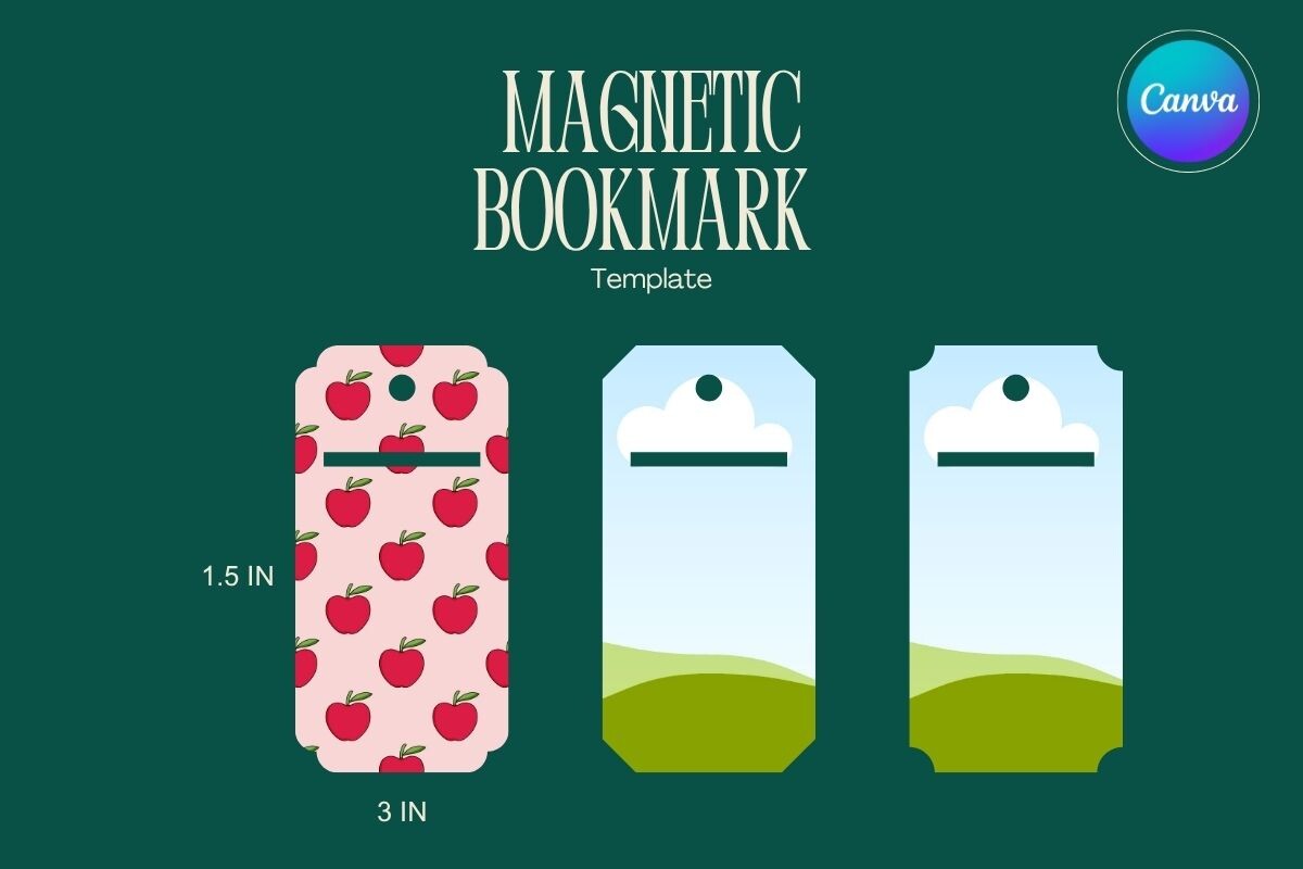Magnetic Bookmark Display Canva Frame