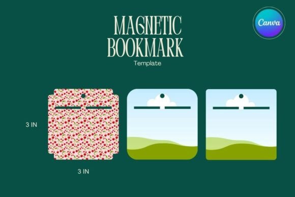 Magnetic Bookmark Display Canva Frame