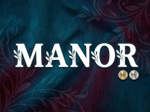 Manor Font PNG with transparent background - Preview 2