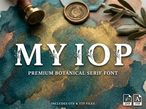 Myiop Font PNG with transparent background - Preview 2