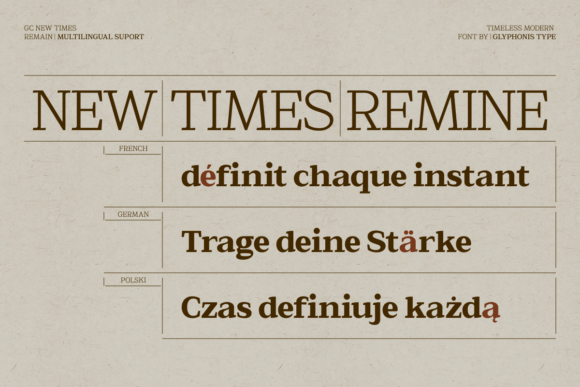 New Times Remain Font PNG with transparent background - Preview 5