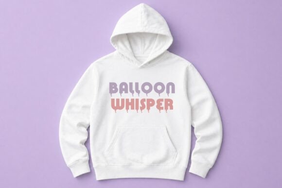 Pastel Balloon Font PNG with transparent background - Preview 3