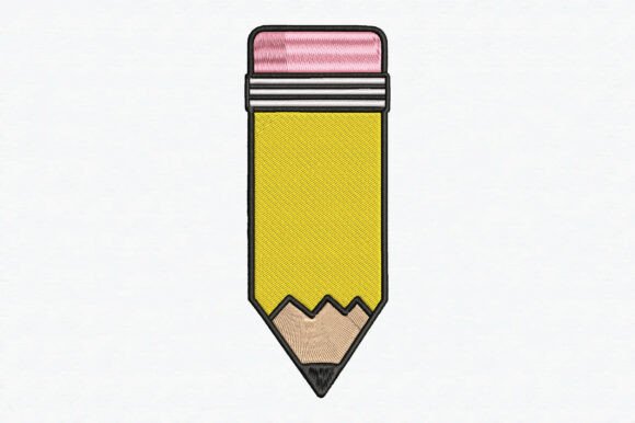 Pencil Embroidery Design
