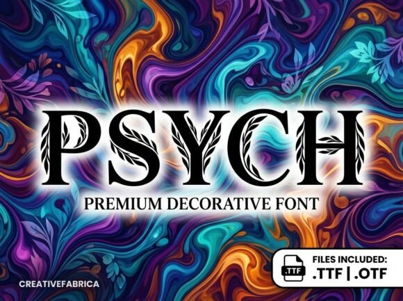 Psych Font font preview - 1