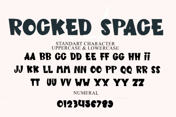Rocked Space Font PNG with transparent background - Preview 2