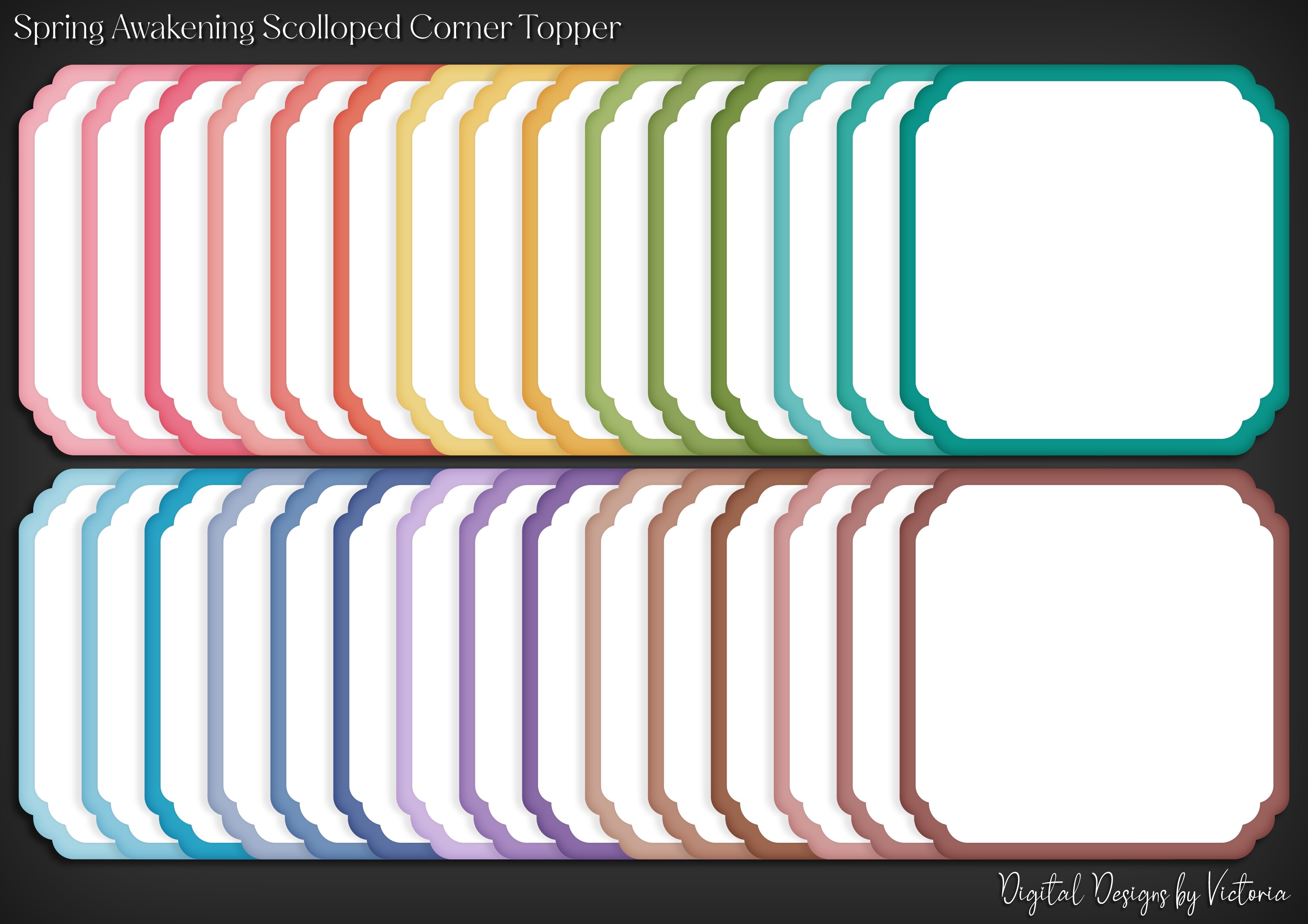 Spring Awakening Scolloped Corner Topper