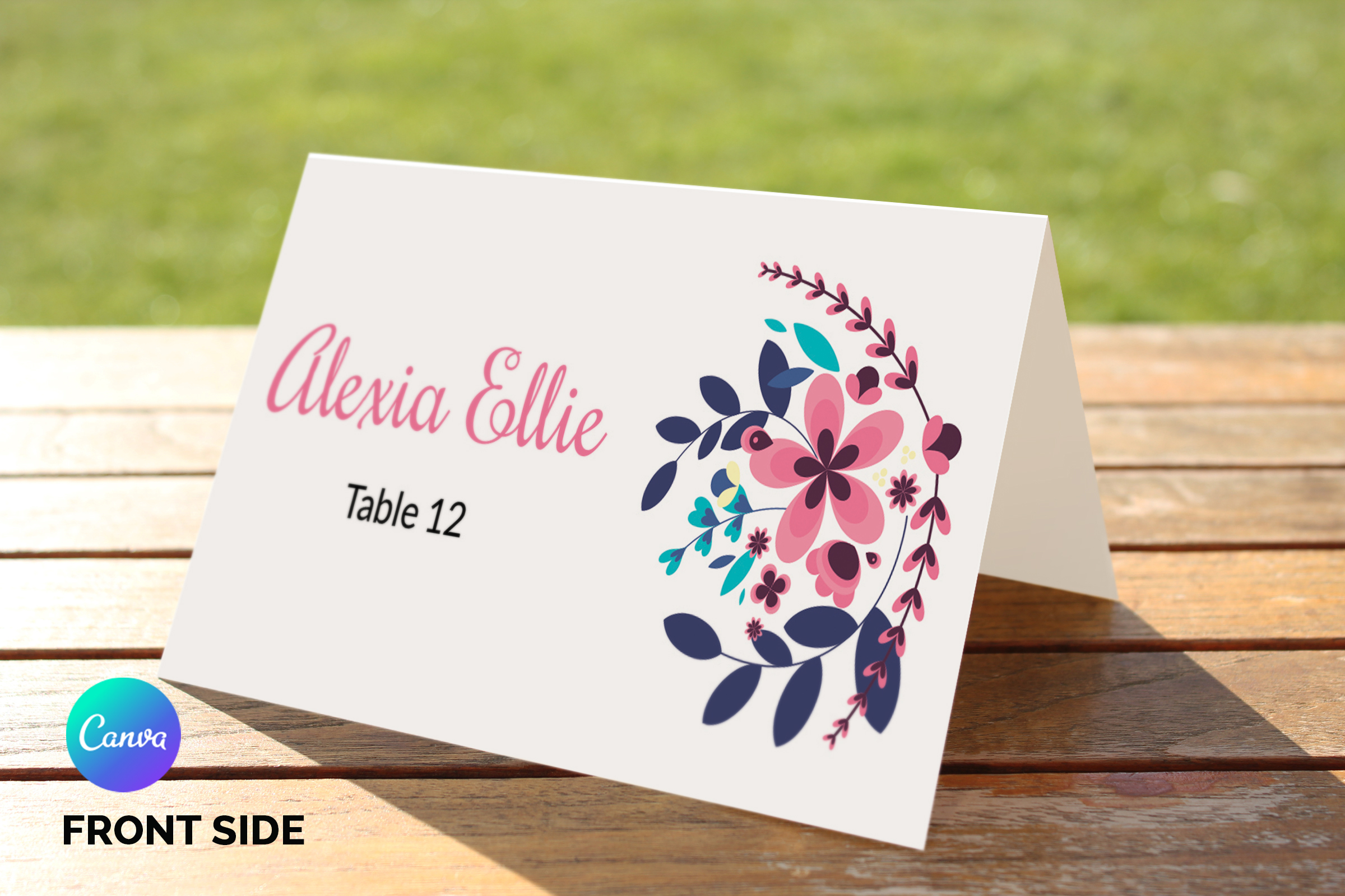Wedding Table Place Card Template