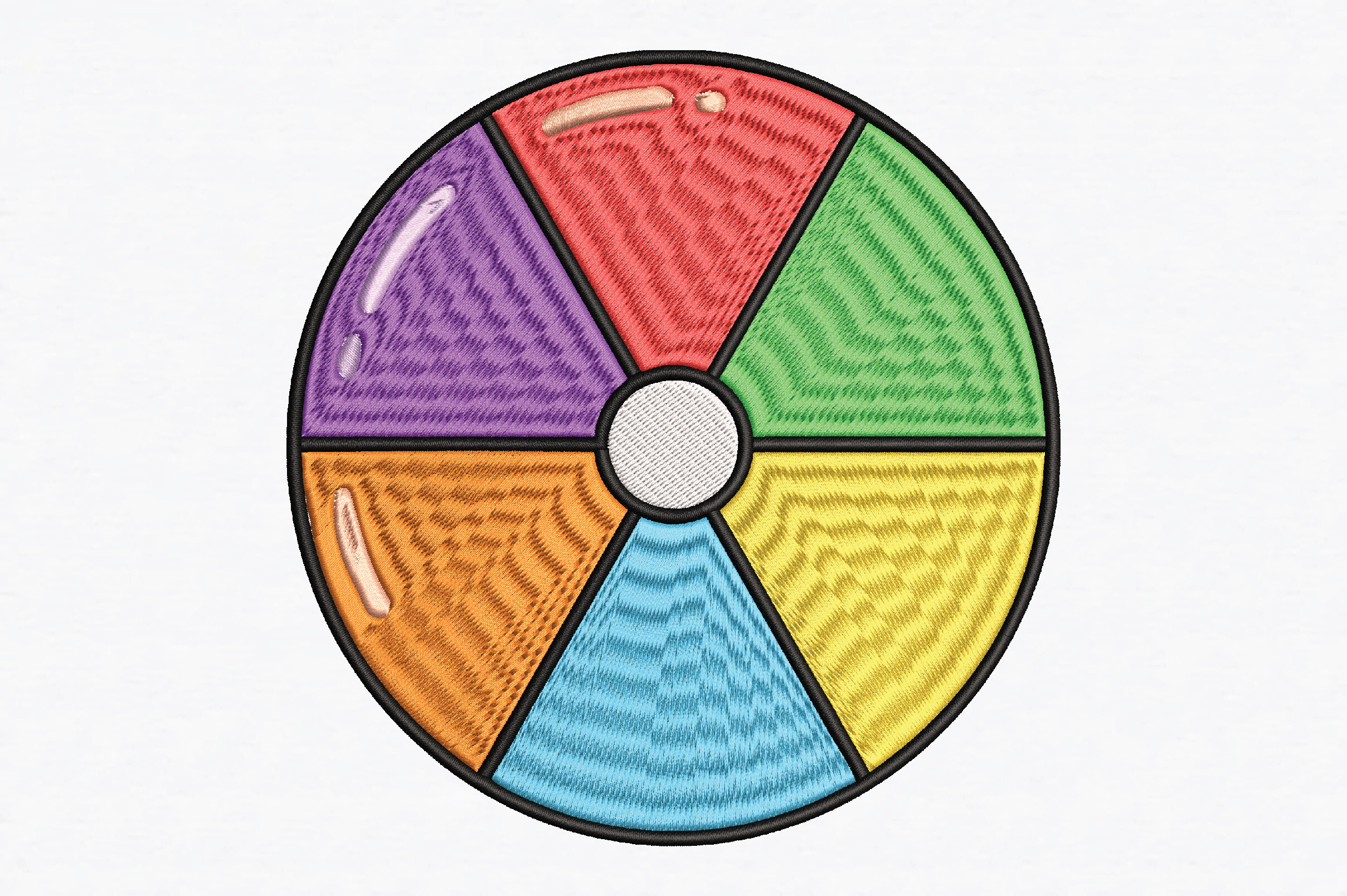Wheel Divided Embroidery Design