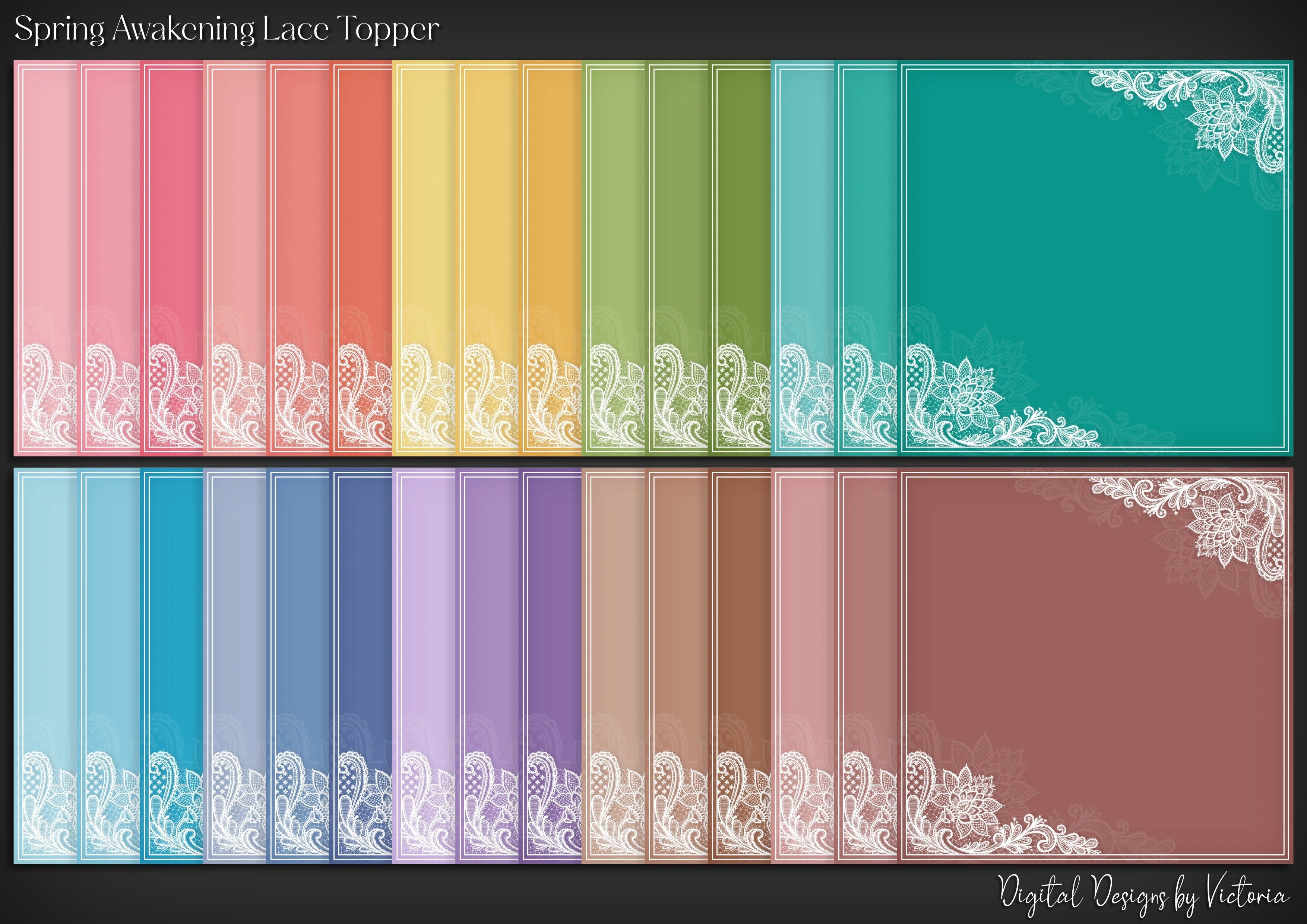 Spring Awakening Lace Corner Topper