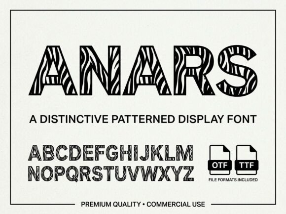 Anars Font PNG with transparent background - Preview 1