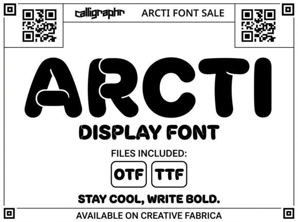 Arcti Font - Preview 1