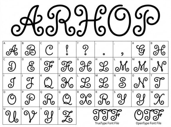 Arhop Font - Preview 1