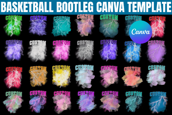 Basketball Bootleg Canva Template