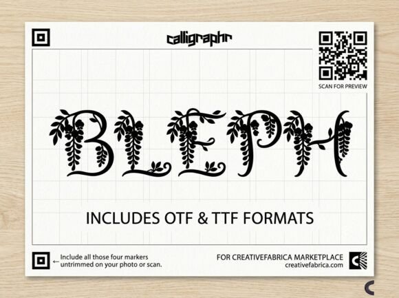 Bleph Font - Preview 1