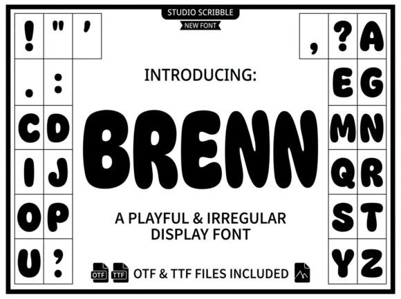 Brenn Font - Preview 1
