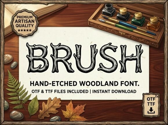 Brush Font - Preview 1