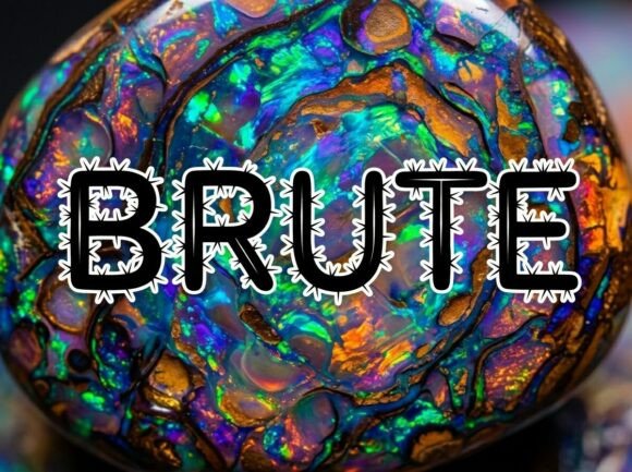 Brute Font PNG with transparent background - Preview 1