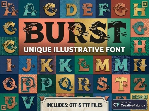 Burst Font - Preview 1