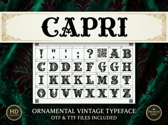 Capri Font - Preview 1