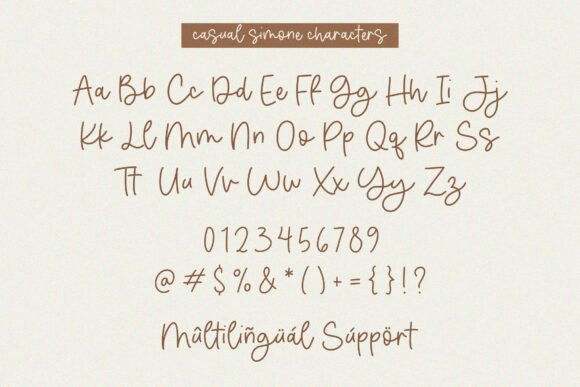 Casual Simone Font - Preview 5