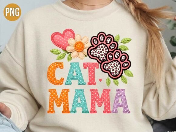 cat mama leopard paw print PNG sublimation design for tumblers