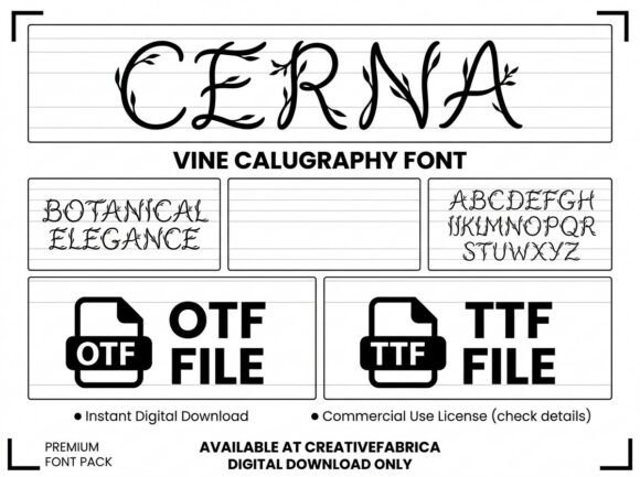 Cerna Font - Preview 1