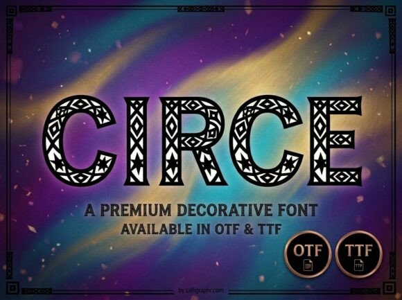 Circe Font PNG with transparent background - Preview 1