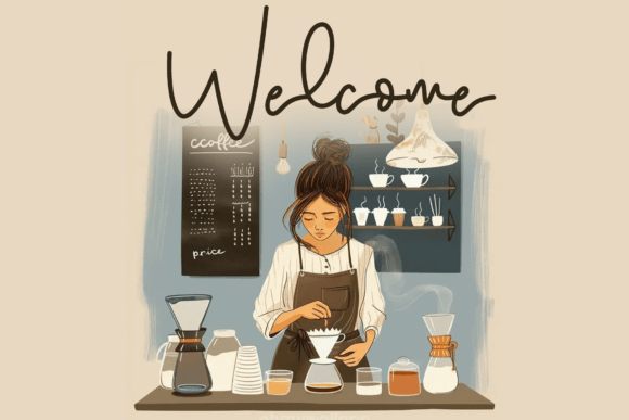 Coffee Barista Font - Preview 1
