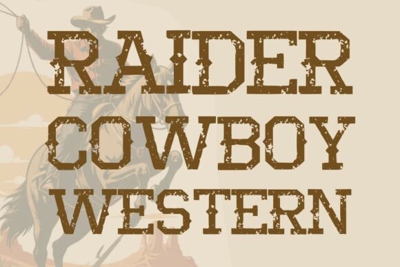 Cowboy Simple Grunge Font - Preview 1
