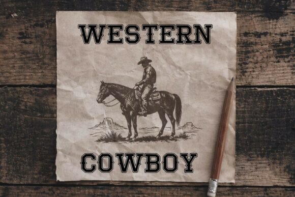 Cowboy Varsity Font font preview - 3